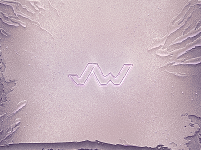 Photoshop practice glow logo rock stone water wet