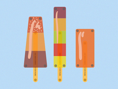 Iced Lollies ice lollie illustration screws summer