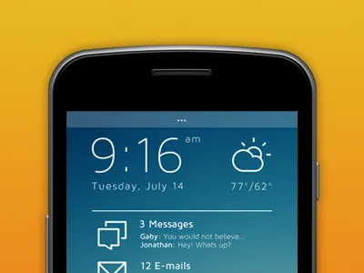 Clarity OS Shot os phone ui user interface