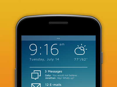 Clarity OS Shot os phone ui user interface