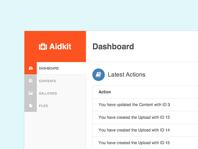 Aidkit making Progress admin aidkit laravel