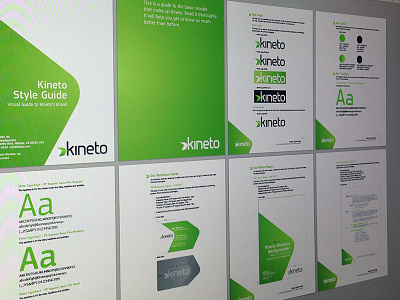 Kineto Branding Guide branding guide design guidelines print style