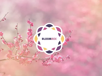 Bloombox branding floral florist flower logo symmetry
