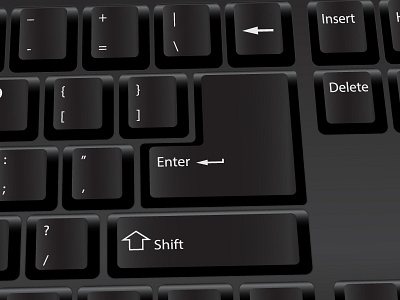 Keyboard black buttons dark key keyboard