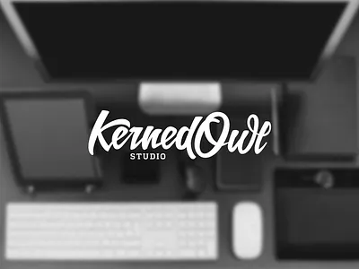 KernedOwl Handmade Logo branding calligraphy custom custom type hand drawn identity lettering logo logomark mark typography