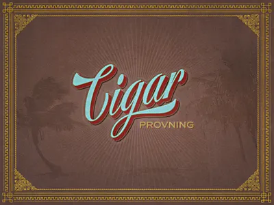 Havanna Cigar Provning box cigar cuba palm vintage