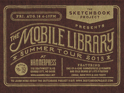 The Sketchbook Project Postcard handlettered