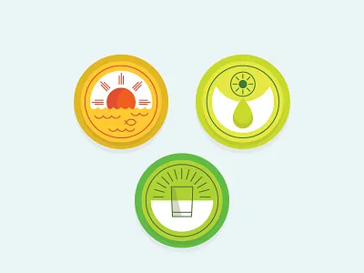 Optimist / Pessimist illustration