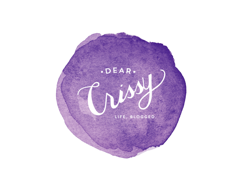 Dear Crissy Final Logo & GIF Play braizen custom dear crissy gif hand drawn hand painted lettering sans serf script uppercase watercolor