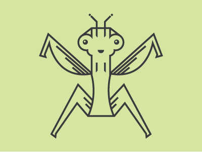 Preying Mantis in Progress.... bugs green line drawing preying mantis