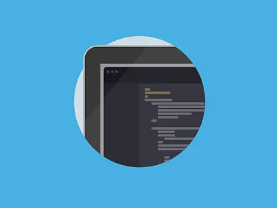 Text Editor flat macbook sticker sublime text text editor