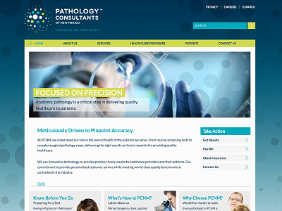Responsive WordPress Website Development - PCNM clean new mexico pathology responsive wordpress