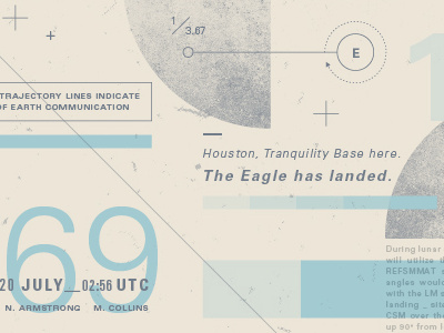 Lunar Landing typography univers