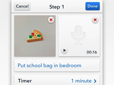 Stepping Stones — Edit Step UI audio edit ios path photo shiny things stepping stones ui user interface
