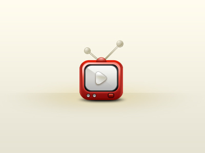 Vedio icon tv vedio