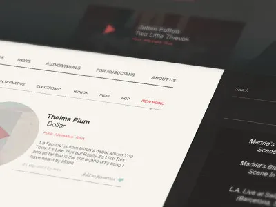 Another web bite article design retro site web