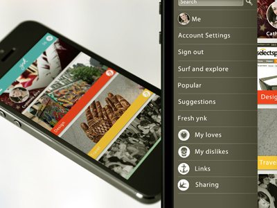 Menu and Me branding design development gui media mobile web
