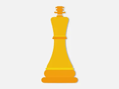 King Reklam / King Advertisement ads advertisement brand chess chess king company flat golden king logo trademark vector