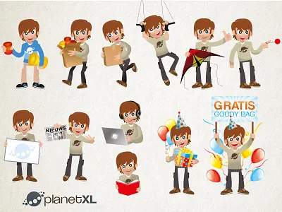 Peter Planet character design illustration mascot