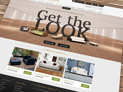 Get The Look 3d furniture visual webshocker website