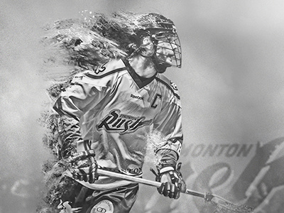 Edmonton Rush digital art edmonton lacrosse lax rush sport ngin