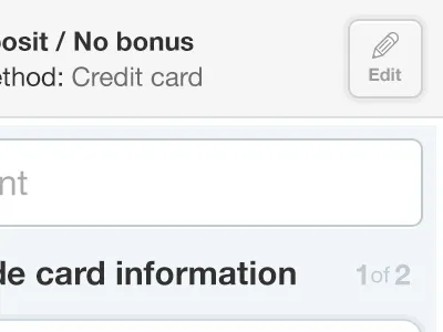 Edit forms mobile nux