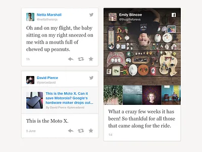 Livefyre Media Wall - Cards 3, 4, & 5 cards facebook link livefyre media photography photos profile social stream twitter wall