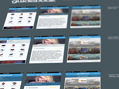 Guidebook Flat iOS UI Concepts app concepts flat guidebook ios ui