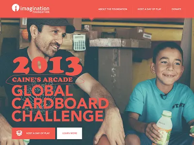 Caine's Arcade caines arcade campaign cardboard challenge flat full width modern