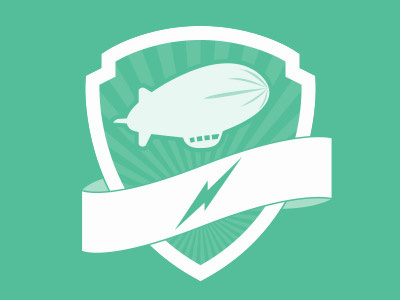 Rubber City Wizards akron blimp logo ohio shield