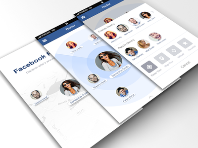 Radar for Facebook Screens app find friends gps ios7 ipad iphone my radar