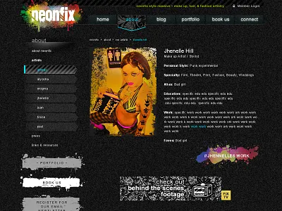 makeupartist drupal theme black fashion gui mod modern theme ui ui design user experience uxd web design webdesign