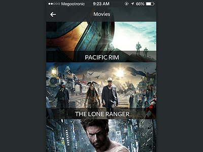 Movies 🎬 app circletie grey ios7 movies photoshop ui