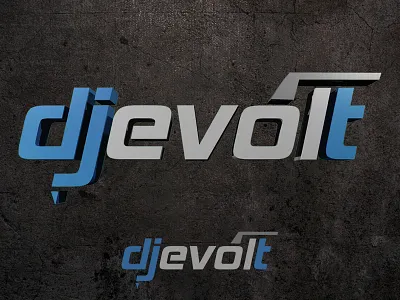 DJ logo 3d logo 3d type 3d typography brand dj identity logo logo animation logo design musician typography vinyl