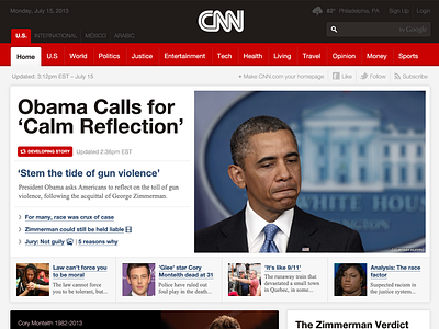 CNN.com – Masthead Redesign (@2x) design minimalist personal portfolio website wip