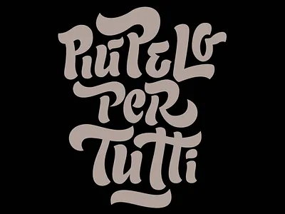 Più pelo per tutti buro calligraphy fur lettering sunday type typography wired