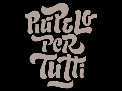 Più pelo per tutti buro calligraphy fur lettering sunday type typography wired