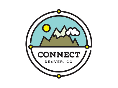 WIP Connect Logo clouds colorado conference connect logo mountains