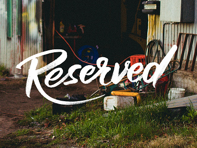 Reserved Video Clip brush chisel copic hand drawn lettering marker type typography