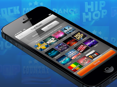 Music genres icons app icons ios menu music
