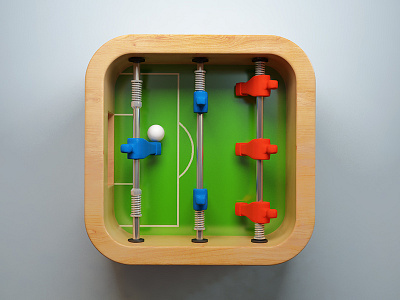 Table Football ball football game icon ios table webshocker wood