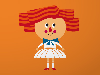 Anina anina girl illustration school uniform uruguay version
