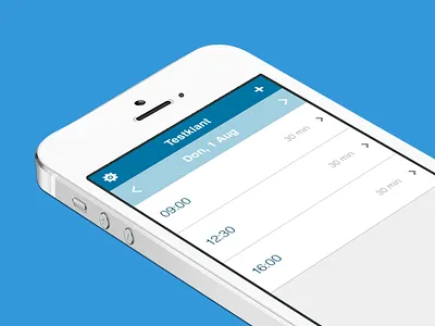 Clean Appointments App app clean flat iphone
