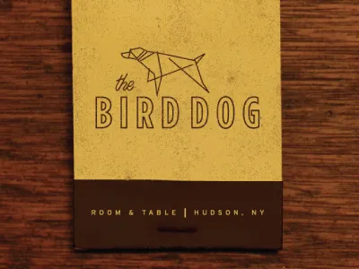 The Bird Dog dog hotel line logo restaurant