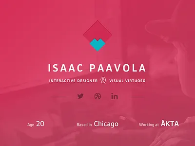 New portfolio launched! animation homepage jquery landing logo personal portfolio profile