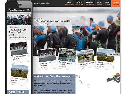 Action Photography Home Page 01 design graphic icon logo vector web website