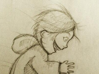 Joker illustration kid playing