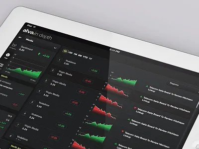 Stock exchange project ios ipad mobile responsive ui user interface web