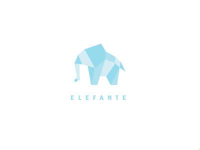 Elefante blue elefante oragami