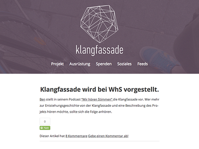 Klangfassade Summer 2013 klangfassade podcast podlove webdesign